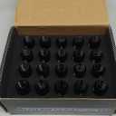 Extended Forged Aluminum Tuner Racing Lug Nut 20PCS - M14x1.5 Thread, 60MM Length, Black