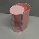 Hair Accessories Organizer with 2 Hooks,3-Layer Rotatable Hair Tie Organizer With Hair Brush Holder,Vanity Organizers For Girls (Pink)