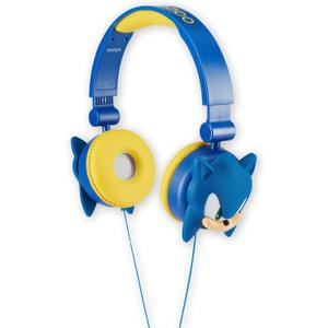 Sonic The Hedgehog Over-Ear Headphones for Kids - Adjustable Headband, Stereo Sound, Tangle-Free Cable, Volume Control, and 3.5mm Jack - Perfect for School, Home, and Travel