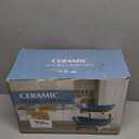 2 Tier Ceramic Fruit Bowl With Bamboo Wood Stand for Kitchen Counter,Porcelain Fruit Basket for Vegetable Storage,Snack Dessert Cake Tray Plate Rack for Party Wedding - White