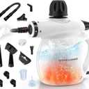 Steam Cleaner, Pressurized Handheld 13pcs Multi-Purpose Natural Deep Cleaning Steamer, Portable Steamer for Cleaning Home, Grout, Kitchen, Car, Window, Upholstery, Bathroom and Clothes, White