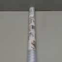 LUTE Reeded Glass Window Privacy Film, Frosted Glass Film, Removable 3D Decorative Decals Sun Blocking Anti UV Door Window Cover, No Glue Static Cling Vinyl for Bathroom Home Office, 17.5" x 118.1"