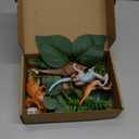 Dinosaur Cake Toppers Dinosaur Figures Model Grass Cake Decorations for Dinosaur Theme Jungle Birthday Supplies (Style 1)