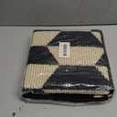 GRANNY SAYS Indoor Doormat, 27" x 17", Non-Slip Front Door Mats, Outdoor Welcome Mat Washable, Low Profile Indoor Mats for Entryway, Floor Inside Back Door Mat (Black/Tan)