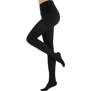 Medical Compression Pantyhose for Women and Men, 20-30 mmHg Compression Tights, Closed Toe, Graduated Support Hose High Waist Compression Stockings for Varicose Veins, Edema, DVT (Large, Black)