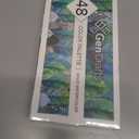 GenCrafts Watercolor Paint Palette 48 Premium Colors with Paper Pad - 2 Refillable Brush Pens - 15 Sheets of Water Color Paper