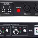 Microphone Preamp Mic Booster 4 Input Max 65db DI Box with 48V Phantom Power for Dynamic and Condenser Mic