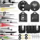 High Torque Quartz Clock Movement Mechanism Replacement Clock Kit with Protective Cases Pairs of Clock Hands for Repair Clock Parts Shaft Lengths 16mm