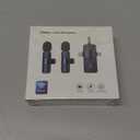 3 in 1 Wireless Lavalier Microphone for iPhone, Android & Camera, USB-C, Mini Microphone with Noise Reduction for YouTube, Live Stream, TikTok, Vlogs, Video Recording