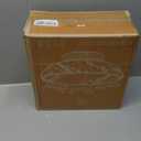 UMAID White Marble Decorative Bowl with Wood Pedestal, 10" Handcrafted Natural Stone Centerpiece with Unique Veining, Luxury Kitchen Fruit Bowl & Entryway Catch-All, for Potpourri & Coffee Table Decor