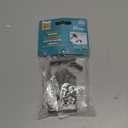 Kenney Fast Fit 5/8" No Measure Curtain Rod Brackets, Pewter (One Size)