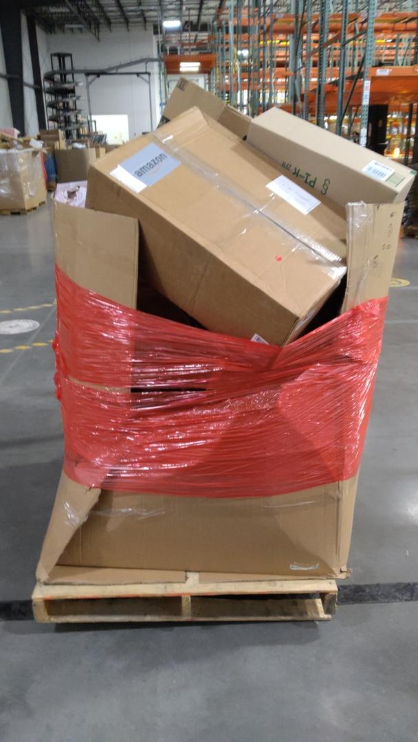 pallet of salvage items
