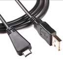 Replacement VMC-MD3 USB Data Sync Transfer Cable USB 2.0 Charging Cord Lead Compatible with Sony Cyber-Shot/Cybershot Digital Camera DSC-W350D W360 W380 W390 W570 TX100 TX66 and More (3.3ft/Black)