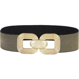 Glamorstar Women Wide Stretchy Belts Elastic Waist Belts for Dresses