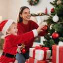 Christmas Tree Decorations Ornament Set, 60ct 2.36 Inches Red Green and White Shatterproof Christmas Ball Ornaments, Hanging Ball for Xmas Holiday Wedding Party Decor