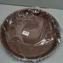 2 Pack of 16 17 inch Plant Saucer (15 inch Base), 2.3" Depth, Plant Trays for Pots, Plastic Plant Saucers for Indoors, Bird Bath Bowls, Flower Pot Drip Trays for Planter (17", Chocolate)