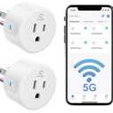 Eightree Smart Plug for 5GHz & 2.4GHz, Smart Outlet WiFi Socket with APP Remote Control, Compatible with Alexa, 2 Pack