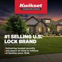 Kwikset Halifax Entry Door Handle with Lock and Key, Secure Keyed Reversible Lever Exterior, For Front Entrance and Bedrooms, Venetian Bronze, Pick Resistant Smartkey Rekey Security and Microban