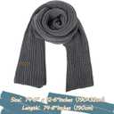 Aonal Womens Winter Scarf Cold Weather Thick Warm Cable Knit Wraps Chunky Large Soft Long Scarves