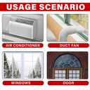 2 x SWRT 3x30yd/90ft Transparent Door and Window Weather Stripping Tape, Window Insulation for Winter, Preventing Cold Air Loss in Summer Window Seal Kit