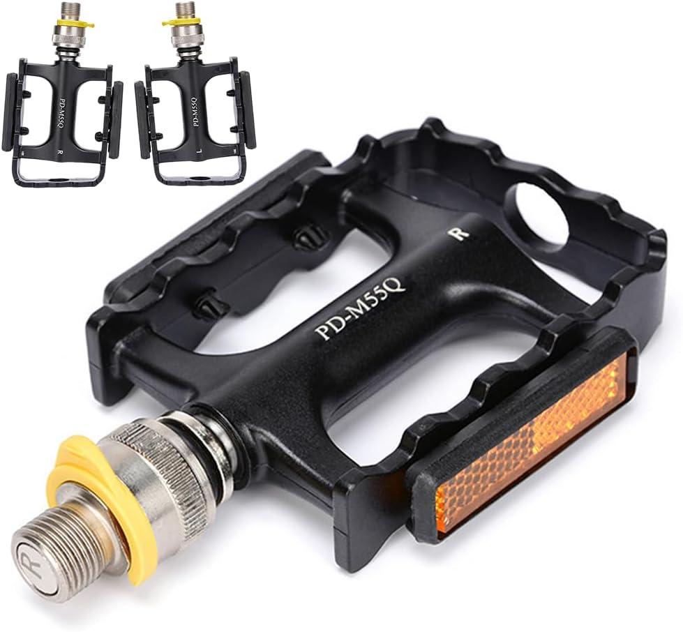 Quick-Release Folding Bike Pedals, Aluminum Alloy Bearing Pedals for Mountain & Folding Bikes, Anti-Slip Design, Durable & Lightweight