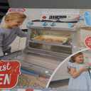 Little Tikes First Oven Realistic Pretend Play Appliance for Kids, Play Kitchen with 11 Accessories and Realistic Cooking Sounds, Unique Toy Multi-Color, Ages 2+, Full