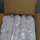 50 Pcs White Folding Chair Cover Washable Removable Universal Fitted Chair Cover Protector for Wedding Party Banquet Holidays Celebration Decoration Chair Covers