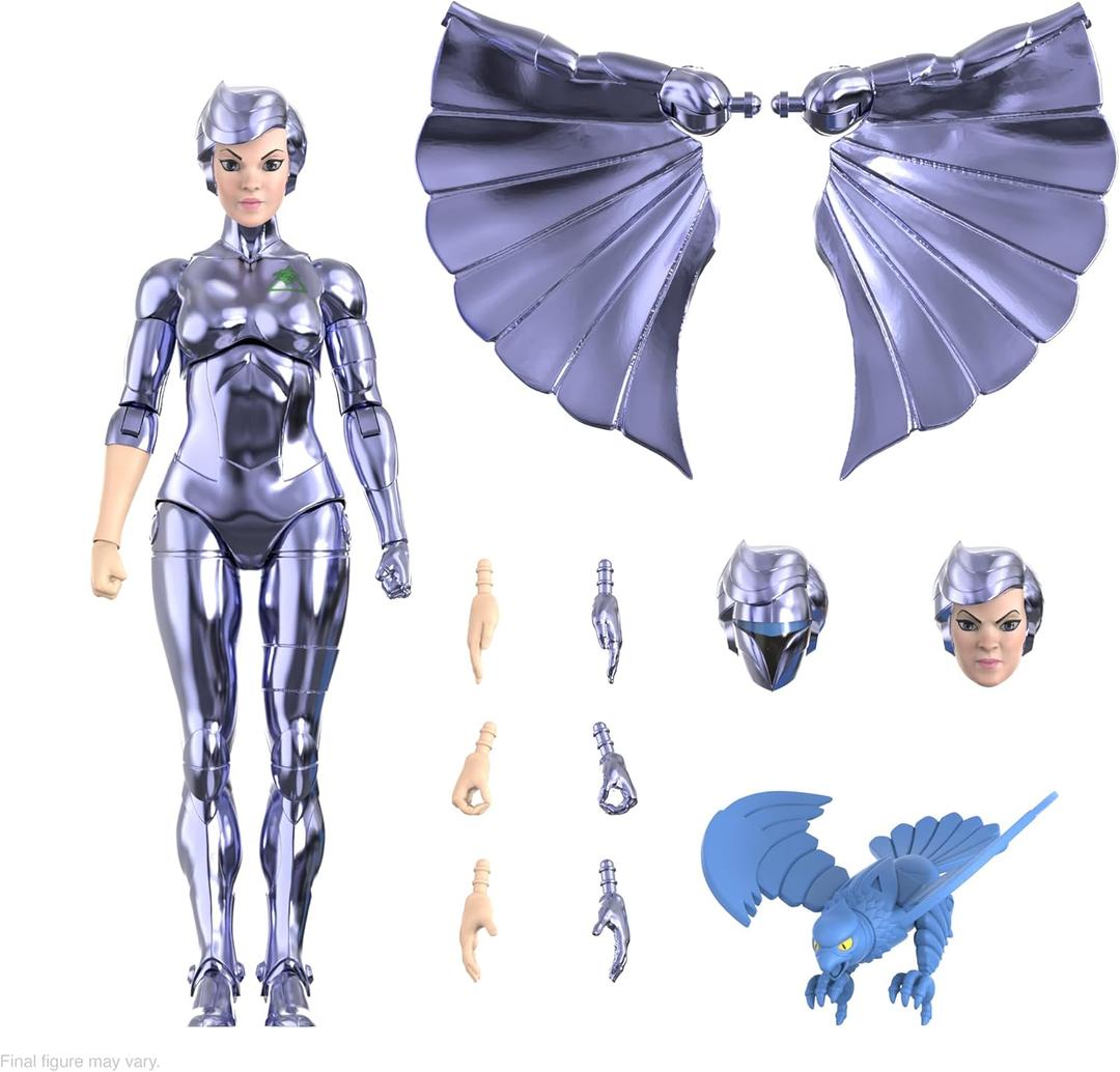 Super7 ULTIMATES! SilverHawks Steelheart - 7" SilverHawks Action Figure with Accessories Classic Cartoon Collectibles and Retro Toys Super7 ULTIMATES! SilverHawks Steelheart - 7" SilverHawks Action Figure with Accessories Classic Cartoon Collectibles and Retro Toys