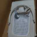 3-in-1 Portable Baby Bouncer & Rocker Chair for Newborn to Toddler - 4 Adjustable Recline Positions, Breathable Cotton Fabric, Natural Vibration, Supports Up to 33 lbs (Oatmeal Khaki)