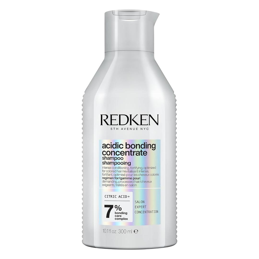 2 x Redken Acidic Bonding Concentrate Shampoo For Damaged Hair Repair - Strengthens and Repairs Weak and Brittle Hair, Sulfate-Free, With Citric Acid