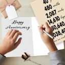 3 x YiKaLus Classic 40th Wedding Anniversary Card Gifts for Husband Wife, Large 40th Aday Gifts for Mom Dad, Happy 40 Years Anniversary Decorations for Couples Him Her (YK-380)