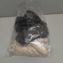 ZOOSIXX Soft Black Pajama Pants for Women, Wide Leg Comfy Casual Lounge Yoga Capri Pants 22'' / 30'' (Large), Black 