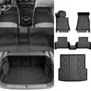 Original 2022-2025 I4 Floor Mats & Cargo Liner for BMW I4 All Model - Custom Fit Odorless TPE Floor Liners & Cargo Mat - All Weather 3D Laser Measured Car Mats for BMW I4 2022-2025