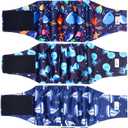 5 Pack Dog Diapers Male Reusable, Premium Belly Bands for Male Dogs, High Absorbing Male Dog Pee Wraps for Doggie in Incontinence or Excitable Urination and Training, Size: XS