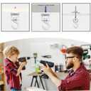 Swivel Swag Hooks for Ceiling Hanging - Heavy Duty Ceiling Hangers for Plants & Lights - Zinc Bolt Hook Installation for Cavity Wall Fixing (White 4 Pack)