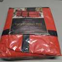 ZOBER Wide Christmas Tree Storage Bag - Maximum Accessibility - Fits 9 Ft Trees - 600D Oxford Fabric Christmas Tree Bag For Storage Box For Xmas - Strong, Durable Straps & Handles - Card Slot - Red