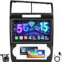 [4+64G] Hikity Android 15 Car Stereo for Dodge Charger/Magnum 2005 2006 2007 with Wireless Carplay Android Auto, 9'' ITouchscreen Radio Bluetooth Mirror Link GPS WiFi SWC AI DSP/FM/RDS/32EQ Backup Cam