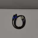 Speakon Wire to 1/4 Speaker Cable, Speakon to 1/4 Adapter, 3.3 Feet 12AWG TS Speakon Connector with Twist Lock (2-Packs)