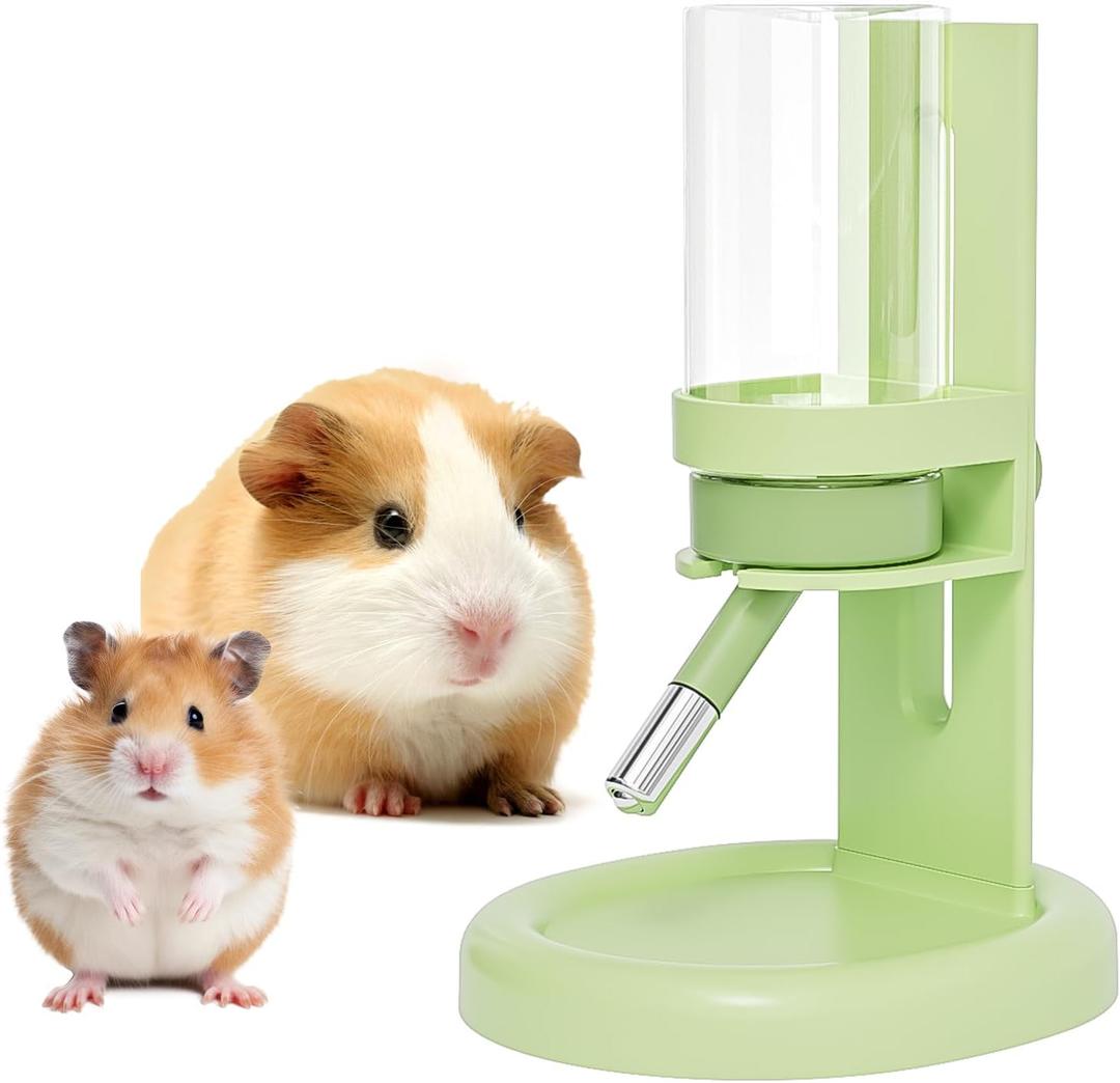 mini&moe Hamster Water Bottle No Drip  4 oz Guinea Pig Water Bottle for Glass Tank with Adjustable Stand, Leak Proof Small Animal Water Dispenser for Cage for Gerbil Chinchilla Ferret Hedgehog