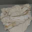 MANDIOO Pack of 2 Thick Plush Wool Decorative Throw Pillow Covers Super Soft Wave Bubble Fur Velvet Cushion Covers Pillow Shams for Couch Bed Living Room 26x26 Inch White Beige