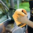 2 x CARCAREZ Microfiber Car Drying Towels, 16x24 Inch Large Car Wash Detailing Buffing Polishing Towel with Microfiber Cloth (Gold, 6)