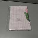 Pink Chinoiserie Christmas Kitchen Towels, Coquette Bow Christmas Tree Hand Towels for Bathroom, Preppy Grandmillennial Xmas Striped Decorative Dish Tea Towel, 16x24 Inch