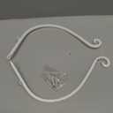 AJART White Plant Hanger Outdoor: 12-Inch Plant Hooks for Wall Indoor - Metal Plant Bracket Hook for Hanging Flower Baskets