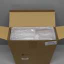 Tatuo 6 Pcs Cable Organizer Box with Wire Ties, Plastic Cord Storage Box with Lid, Electronics Organizer for Home Office Desk Organizers and Accessories (Clear)