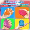 Squishy Fidget Toys Stress for Kids and Adults, Super Solid Squeeze Ball,Sensory for Stress Relief, Birthday, Easter Basket Stuffers and Party Favors (Purple)
