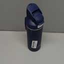 OISIZ Insulated Water Bottle 20 oz with 2 in 1 Spout and Straw Lid,One Click Safety Lock,100% Leakproof,Keep Cold 24H,Vacuum Stainless Steel Water Bottle for School,Travel and Sports,Dishwasher Safe (Navy Blue)