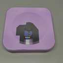 Yintiny Light Purple Audio CD Player with Speakers for Home Decor (CD909)