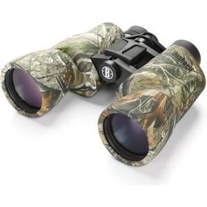 Bushnell PowerView 10x50mm Porro Prism Instafocus Binoculars  Realtree AP Camo, Ideal for Hunting, Birding, Hiking & Outdoor Adventures