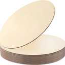 Wood Circles for Crafts,12 Pack 12 Inch Unfinished Wood Blank Rounds Wooden Cutouts for Crafts, Door Hanger, Door Design, Wood Burning