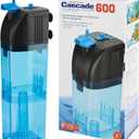Penn-Plax Cascade 600 Fully Submersible Internal Filter – Provides Physical, Biological, and Chemical Filtration for Aquariums and Turtle Tanks